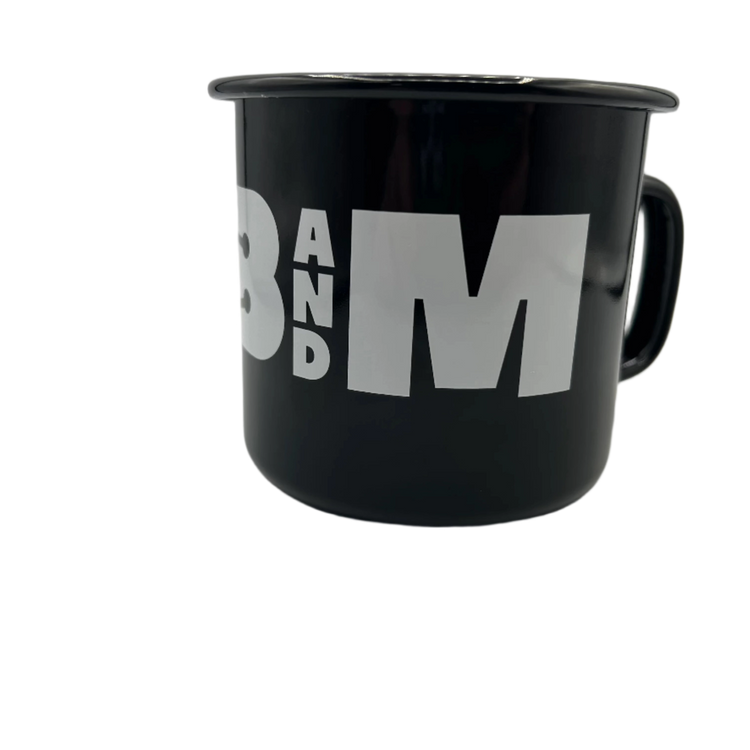 Riddim Brass & Mas Enamel Cup (Black)