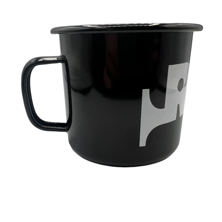 Riddim Brass & Mas Enamel Cup (Black)